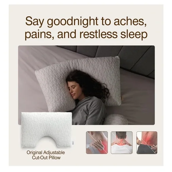 White Extra Oomph Memory Foam Pillow - Picture 4 of 11